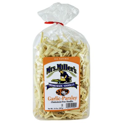 AmishTastes Mrs. Miller's Garlic Parsley Noodles, 14 Oz. (Pack of 2)