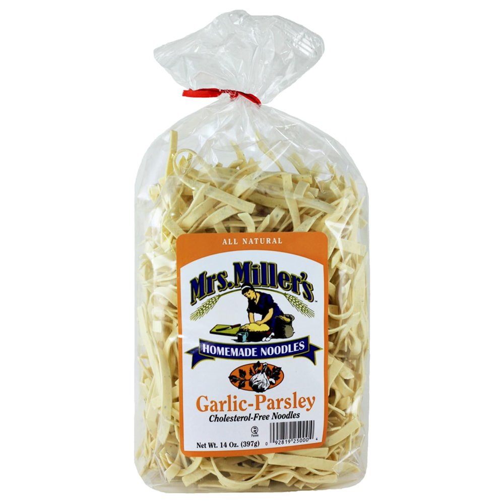 AmishTastes Mrs. Miller's Garlic Parsley Noodles, 14 Oz. (Pack of 2)