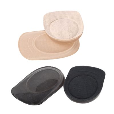 Yardenfun 2 Pairs Gel Heel Cups Self Adhesive Cushions for Bone Spur Relief Ankle Support Half Inserts for Shoes Comfortable Insoles for Long Term Standing