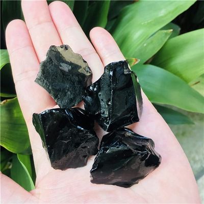 MWUCAIXIA Natural Crystal Rough Healing Stone 100g Natural Raw Black Obsidian Quartz Stones Rough Rock Crystals Metaphysical Reiki Healing Size Energy Healing Stone (Size : 1kg)