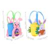 OKUMEYR 2Pcs Felt Easter Bags with Handles for Creative Bunny Basket Easy to Carry DIY Decorate for Candy Treats for Easter Egg Hunts and Spring Celebrations view 2