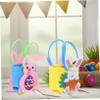OKUMEYR 2Pcs Felt Easter Bags with Handles for Creative Bunny Basket Easy to Carry DIY Decorate for Candy Treats for Easter Egg Hunts and Spring Celebrations view 4