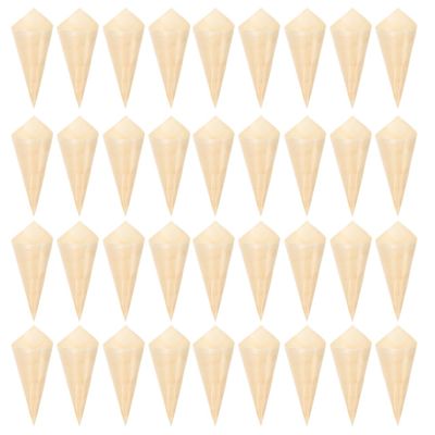 MAGICLULU 50pcs Disposable Ice Cream Cones Candy Cones for Parties and Events Snack Packaging