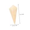 MAGICLULU 50pcs Disposable Ice Cream Cones Candy Cones for Parties and Events Snack Packaging view 2