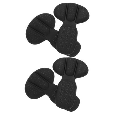 TOBBOMEY 2pairs Comfortable Foam Heel Pads for Women Skid Heel Protectors for High and Loose Shoes of Adhesive Cushions for Blister Prevention and Enhanced Fit