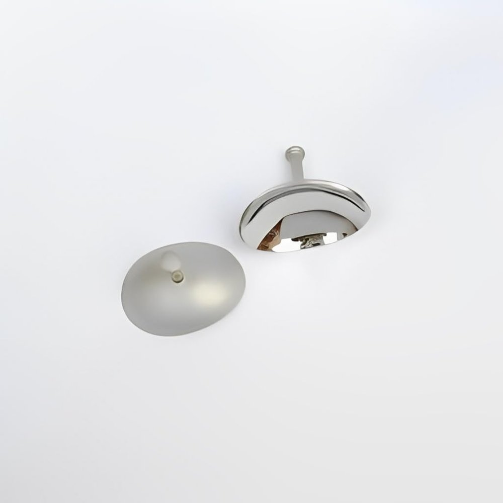 2 PCS Stainless Steel Corneal Shields for Intraocular Laser Procedures 26mm x 17mm