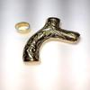 HAVI HANDAL Decorative Walking Stick, Embossed Brass Handle, Solid Brass Design view 4
