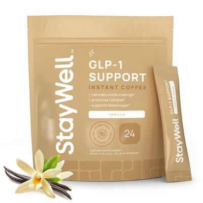 Slim Coffee GLP-1 Supplement | GLP 1 Booster to Control Appetite and Cravings | Great Tasting Metabolic Support - Coffee Bean Extract, Green Tea, Yerba Mate (Vanilla)