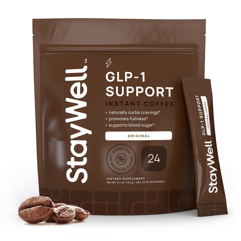 Slim Coffee GLP-1 Supplement | GLP 1 Booster to Control Appetite and Cravings | Great Tasting Metabolic Support - Coffee Bean Extract, Green Tea, Yerba Mate (Regular)