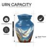 Yatskia Celestial Dove Small Cremation Urns for Human Ashes, Urn for Ashes Adult Male & Female (Classic 10 Inch & 3 Inch) view 3