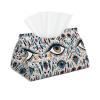 Evil Eyes (2) Tissue Box Cover Pu Leather Tissue Box Holder Modern Napkin Holder for Office Home Car view 1
