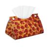 3D Pizza Pepperoni Tissue Box Cover Pu Leather Tissue Box Holder Modern Napkin Holder for Office Home Car view 1