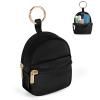 Likesing Asthma Inhaler Case, Thickened Black Inhaler Holder Pouch Compatible for Handy Ventolin, Inhaler Holder Keychain Inhaler Bag for Adults Kids (Storage Bag Only) view 1