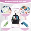Likesing Asthma Inhaler Case, Thickened Black Inhaler Holder Pouch Compatible for Handy Ventolin, Inhaler Holder Keychain Inhaler Bag for Adults Kids (Storage Bag Only) view 3