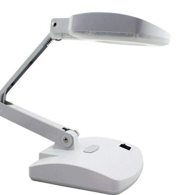 58GXCAAMOT Esktop Magnifier Lamp with Light |Adjustable Arm Magnifier Lamp Light Magnifying Glass Lens Diopter Folding Magnifier