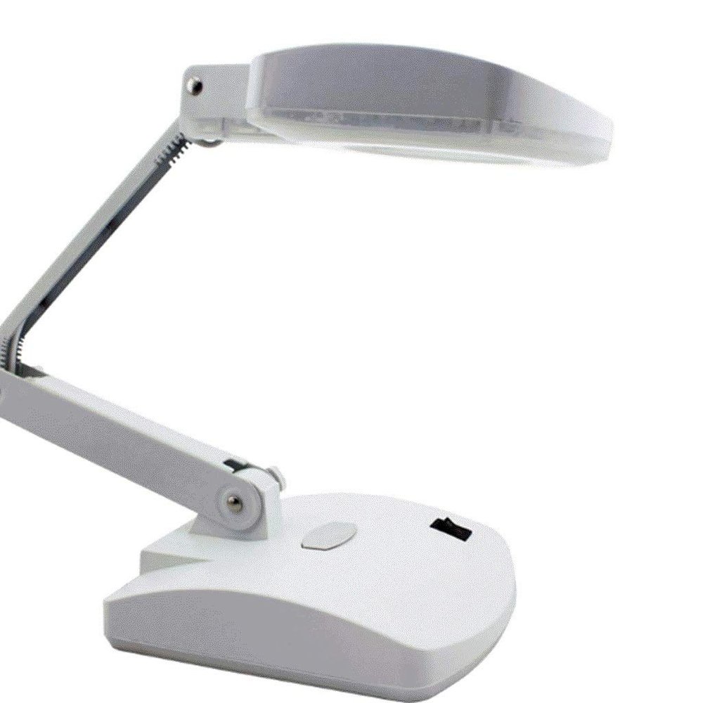 58GXCAAMOT Esktop Magnifier Lamp with Light |Adjustable Arm Magnifier Lamp Light Magnifying Glass Lens Diopter Folding Magnifier