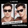 LKEYE Sunglasses Men Women Bifocal Sun Reading Glasses Sports Style Fishing Driving UV400 Readers Spring Hinge Eyewear 2Pack +1.0 view 2