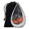Remembrate Crow Adult Urns for Human Ashes Men and Women - Large Drop Funeral Human Urns for Ashes Cremation - Memorial Urn for Dad and Mom Burial with Velvet Bag, 10 Inch view 1
