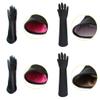 jiingekk Pet Grooming Gloves Waterproof Mittens for Bathing and Massaging Cats Dogs Horses & Other Animals Length 13.7/22.8 Inch view 4