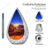 Remembrate Sunrise Cremation Urns for Women and Men - Large Drop Funeral Urns for Adult Ashes Men - Holds 200 Cubic - Human Urn for Ashes - Memorial Gifts for Loss of Mom and Dad, 10 Inch view 2