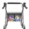 LVEWYB Boho Flowers Walker Accessories Storage Bag Under Seat,Walker Bags for Rolling Walkers with Snap Buttons Basket Bags for Folding Walkers with Wheels view 3