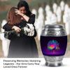 Casketique Peacock Memorial Urns for Adult Male 1 Large 4 Keepsake - Funeral Urn for Ashes for Women - Cremation Urn for Mom & Dad - Burial Human Urns for Ashes Adult Female 10 & 3 Inch view 3