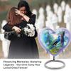 Casketique Peacock Memorial Urn for Ashes for Women Small - Burial Urns for Human Ashes Adult Man 1 Large 4 Keepsake - Cremation Urns for Adult Male - Funeral Urn for Mom & Dad - 8 & 3 Inch view 3