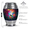 Casketique Peacock Memorial Urns for Human Ashes Adult Female - Large Purple Cremation Urns for Adult Male - Flower Decorative Funeral Urn - Burial Urn for Human Ashes Mom & Dad - 10 Inch view 2