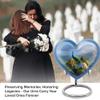 Casketique Peacock Cremation Urns for Adult Male 1 Large 4 Keepsake - Blue Cremation Urn for Ashes for Women - Memorial Urns for Human Ashes Small - Ash Container for Mom and Dad 8 & 3 Inch view 3