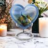 Casketique Peacock Cremation Urns for Adult Male 1 Large 4 Keepsake - Blue Cremation Urn for Ashes for Women - Memorial Urns for Human Ashes Small - Ash Container for Mom and Dad 8 & 3 Inch view 4