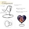 JAGLASH Teddy Bear Heart Cremation Urns for Ashes Adult Male Combo - Purple Funeral Urn for Adult Human Ashes Men - 5 Pcs Cremated Remains Holder - Remembrance Gift for Loss (1 Large, 4 Keepsake) view 4