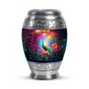 Casketique Peacock Little Cremation Urns for Adult Ashes Women - Mini Purple Memorial Urns for Human Ashes Adult Man - Keepsake Funeral Urn for Mom - Small Flower Burial Urn - 3 Inch view 1