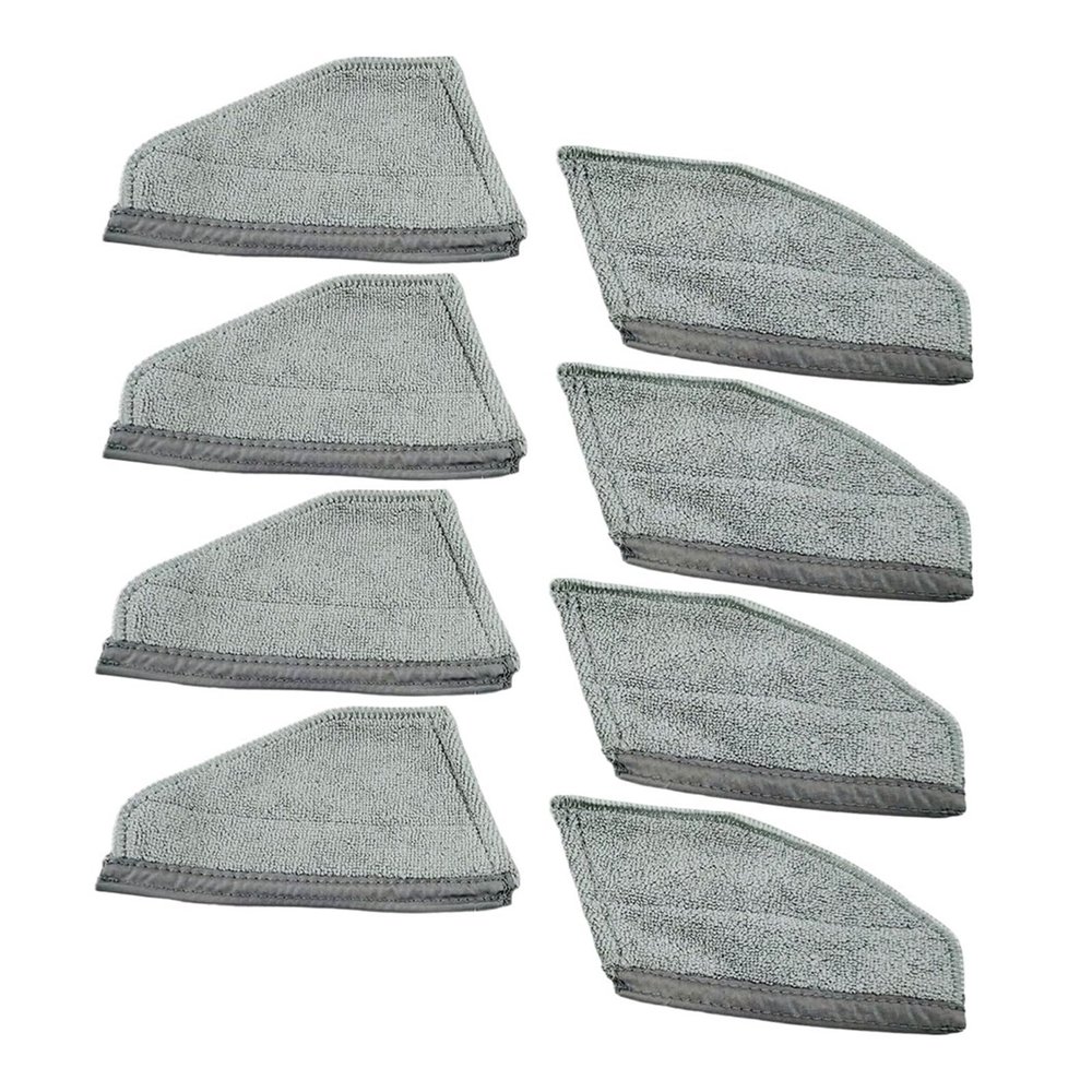 2/4/8 Pack Microfiber Mop Cloth Kit Compatible For ROIDMI EVE Max Cleaning Cloth Mop Robot Vacuum Cleaner Spare Parts Accessories(8 pcs)
