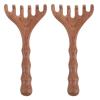 Healeved 2pcs Wooden Scalp Massage Combs Wide Tooth Hair Comb Sandalwood Guasha Scalp Massager Essential Oil Massager view 1