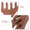 Healeved 2pcs Wooden Scalp Massage Combs Wide Tooth Hair Comb Sandalwood Guasha Scalp Massager Essential Oil Massager view 3