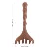 Healeved 2pcs Wooden Scalp Massage Combs Wide Tooth Hair Comb Sandalwood Guasha Scalp Massager Essential Oil Massager view 4