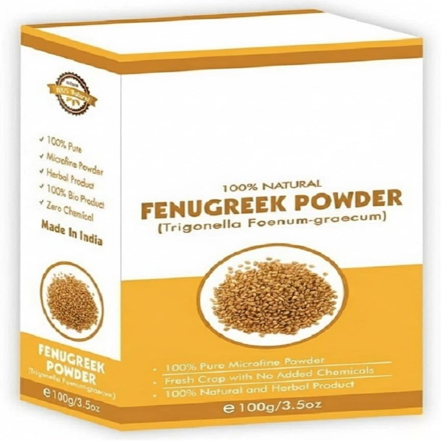 100% Organic Fenugreek Powder for Hair,Methi Powder for Face,No added Chemicals,100 Grams