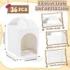 Patelai 36 Pcs Adopt a Dog Party Favor Boxes, Pet House Shaped, White view 2