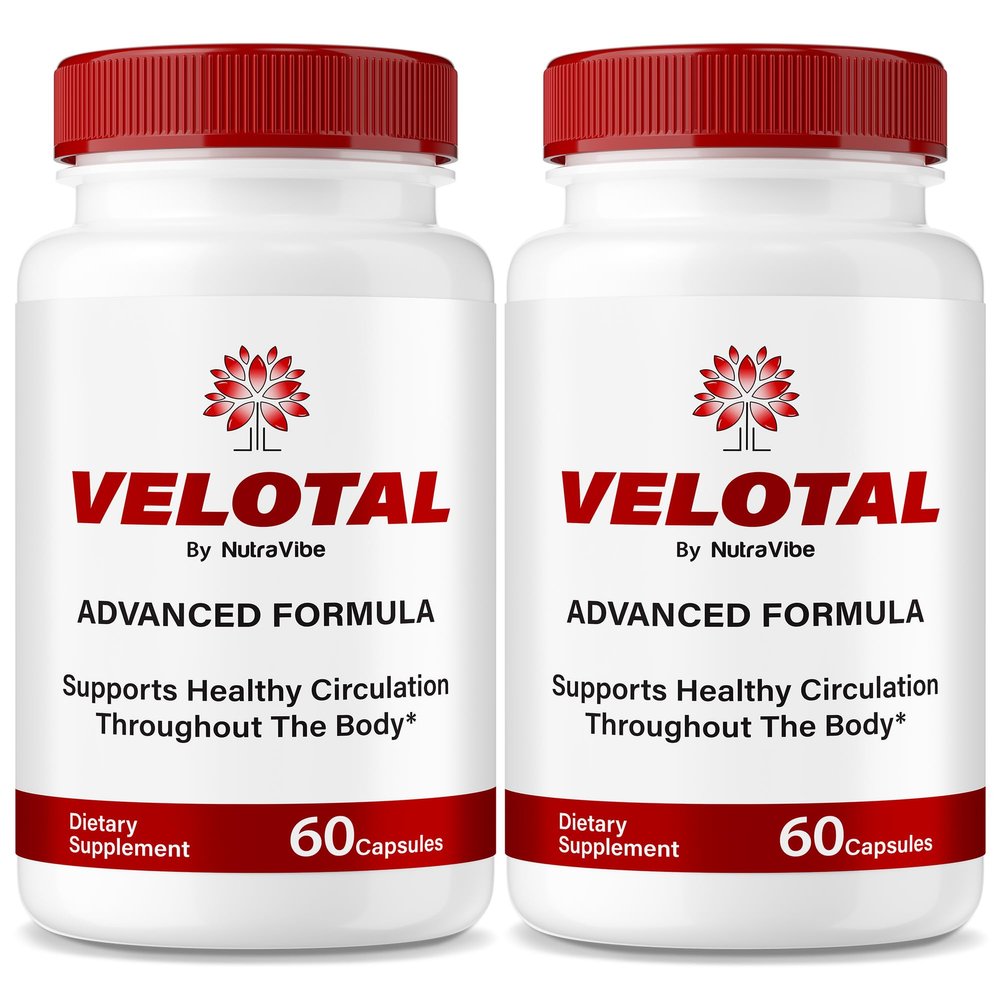 (2 Pack) Velotal Pills Premium Formula Support with Naturally Inspired Ingredients to Help Sustain Energy, Performance & Confidence Easy-to-Take, Just 2 a Day for Your Daily Edge (120 Capsules)