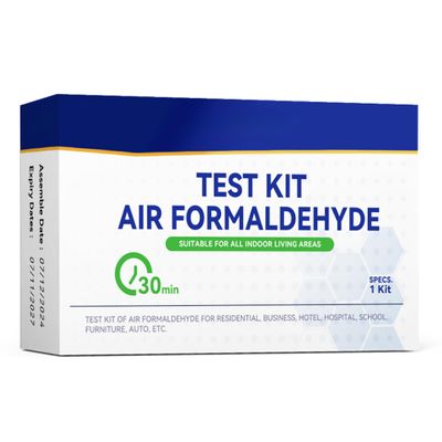 Air Formaldehyde (HCHO) DIY Test Kit - Used for Air Quality Testing, Detector Used for Home, Residential, Business, Hotel, Hospital, School, Furniture, Auto (Pack of 1)