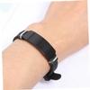 AKOOSY Silicone Wrist Band Stainless Steel Curved Design for Stylish Daily Wear for Parties and Travel and Black Accessory for Men and Women view 2