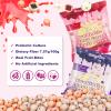 Zofia Sweet Yogurt Covered Fruit Snacks Variety Pack, 0.7oz - 12 Pouches Net 8.5oz (Strawberry 6 + Blueberry 6), Yogurt Coated Probiotic Fruits Bites, Dietary Fiber + Real Fruit, Healthy Snacks, 120Ct view 3