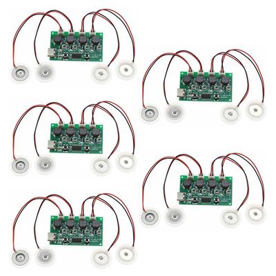 5Pcs DIY Humidifier Kit Versatile Mist Maker with Control Atomizer Driver Board DC 5V 2.5-3W