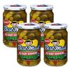 Best Maid Products - 24 Ounce Glass Jars Baby - Dill, Kosher, Hamburger Slices, Garlic Bites, Habanero Chips, & Xtreme Hot Pickles (4 Pack, Baby Kosher) view 1