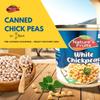 Canned Chick Peas, Garbanzo Beans, 109.34 Oz | Pre-Cooked Garbanzo Beans Ready to Use for Hummus, Curries, and Salads (Pack of 2) view 4