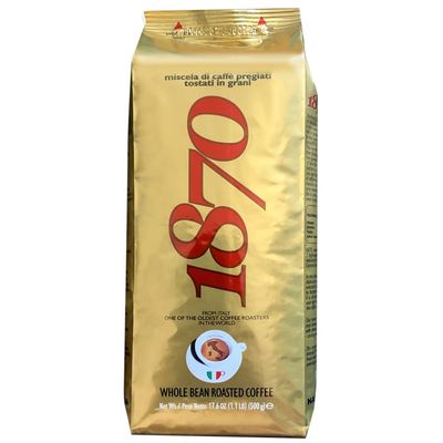 1870 by Caffe Barbera: Mago Whole Bean Roasted Coffee, Aromatic Intense & Fruity 7 Bean Blend by one of the worlds oldest coffee roasters, 150+ years of Roasting over 6 generations, 1.1lb / 0.5kg