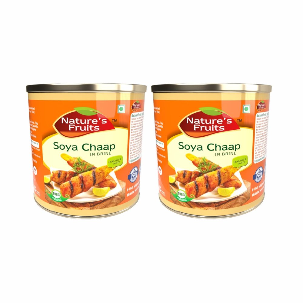 Soya Chaap in Brine 29 oz Ready-to-Cook Protein Ideal for Grilling, Tikka & Curry Packed in Brine for Extended Shelf Life Perfect for Restaurants & Grocery Shelves (Pack of 2)