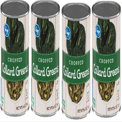 Chopped Collard Greens (4 Cans, 14 oz. each)