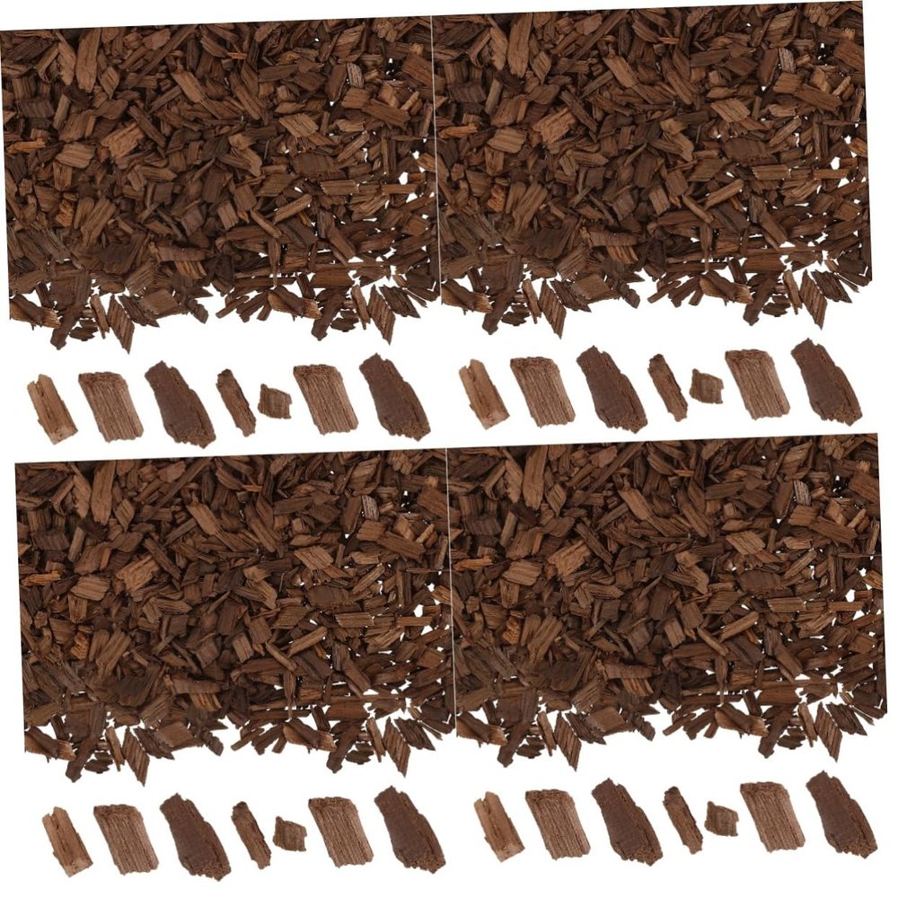Cabilock 4 Packs French Oak Chips for Red Wine Brewing Oak Chips Enhance Aroma and Flavor Wine Making Accessory