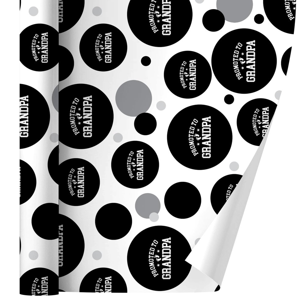 GRAPHICS & MORE Promoted to Grandpa Straight Gift Wrap Wrapping Paper Roll